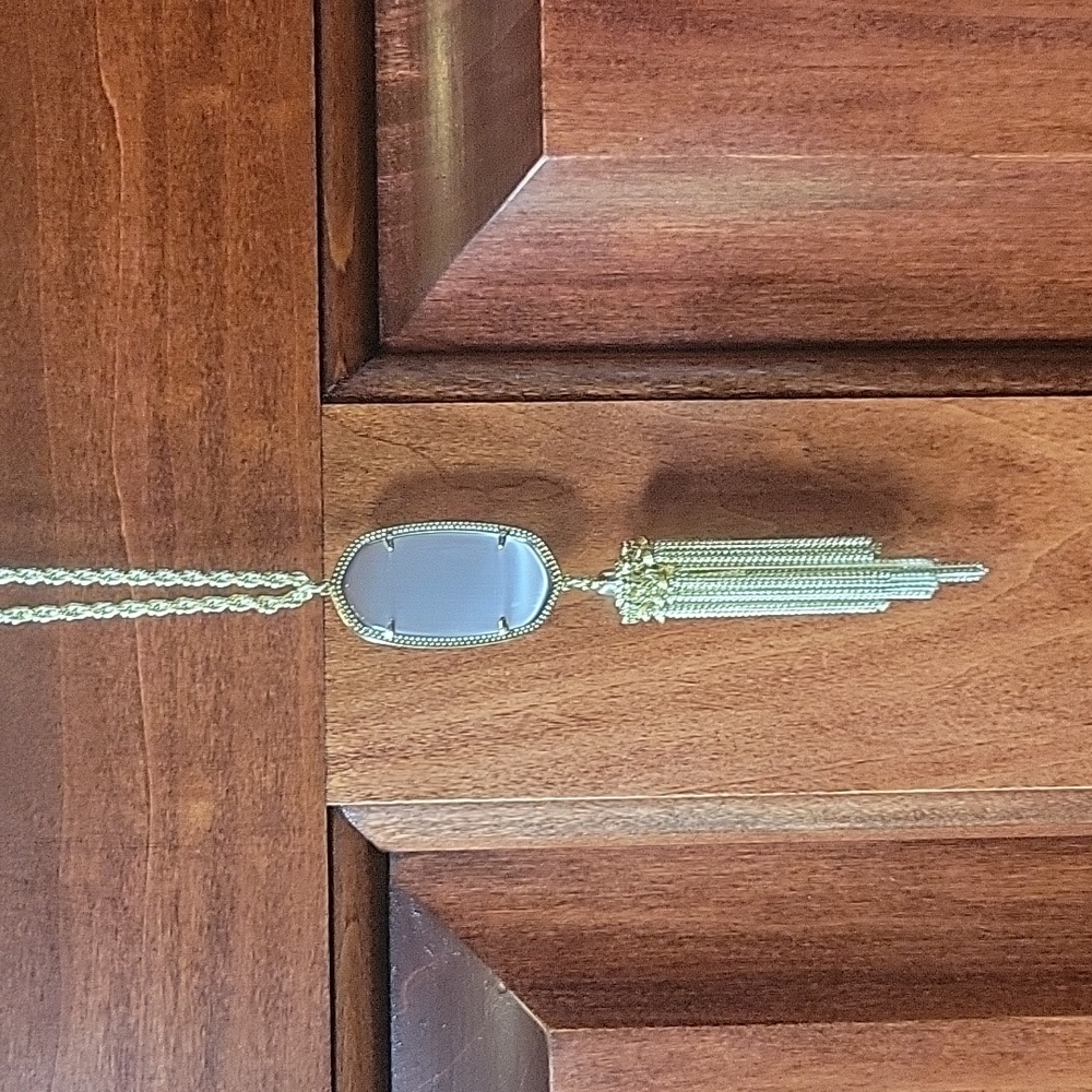 Kendra Scott Rayne Gold Long Pendant Tassel Necklace